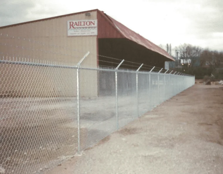 Chain link fence installed by B.C. Fence at a property in the Austin, TX area