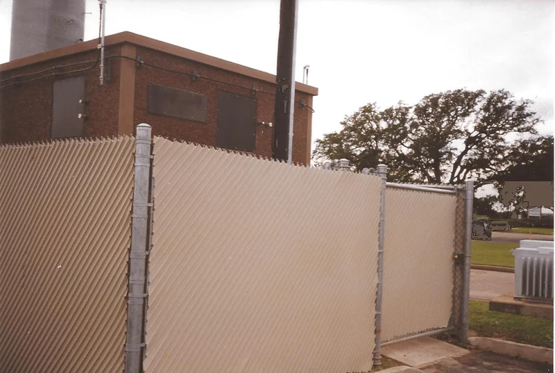 Commercial fence line completed by the B.C. Fence crew in Central Texas