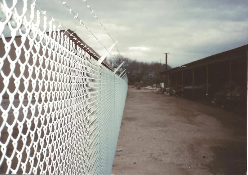 Fencing installed at a business site by B.C. Fence, Cedar Park, TX