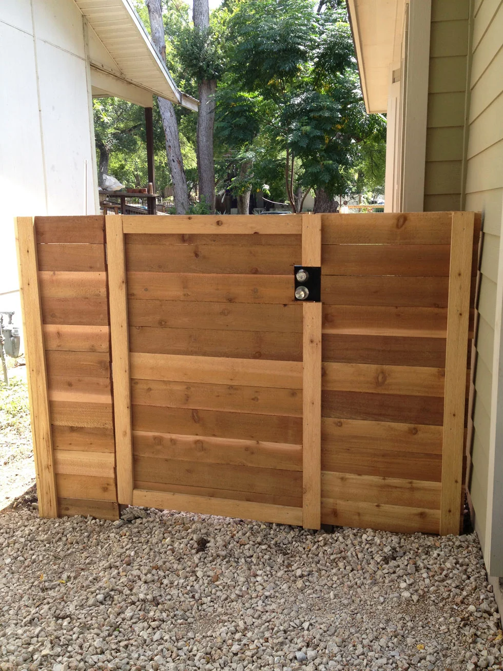 Walk-through gate built by B.C. Fence, Cedar Park, TX