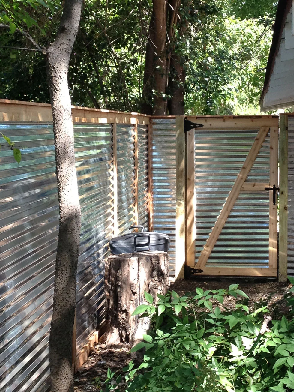 Drive-through gate installed by the B.C. Fence crew in Central Texas