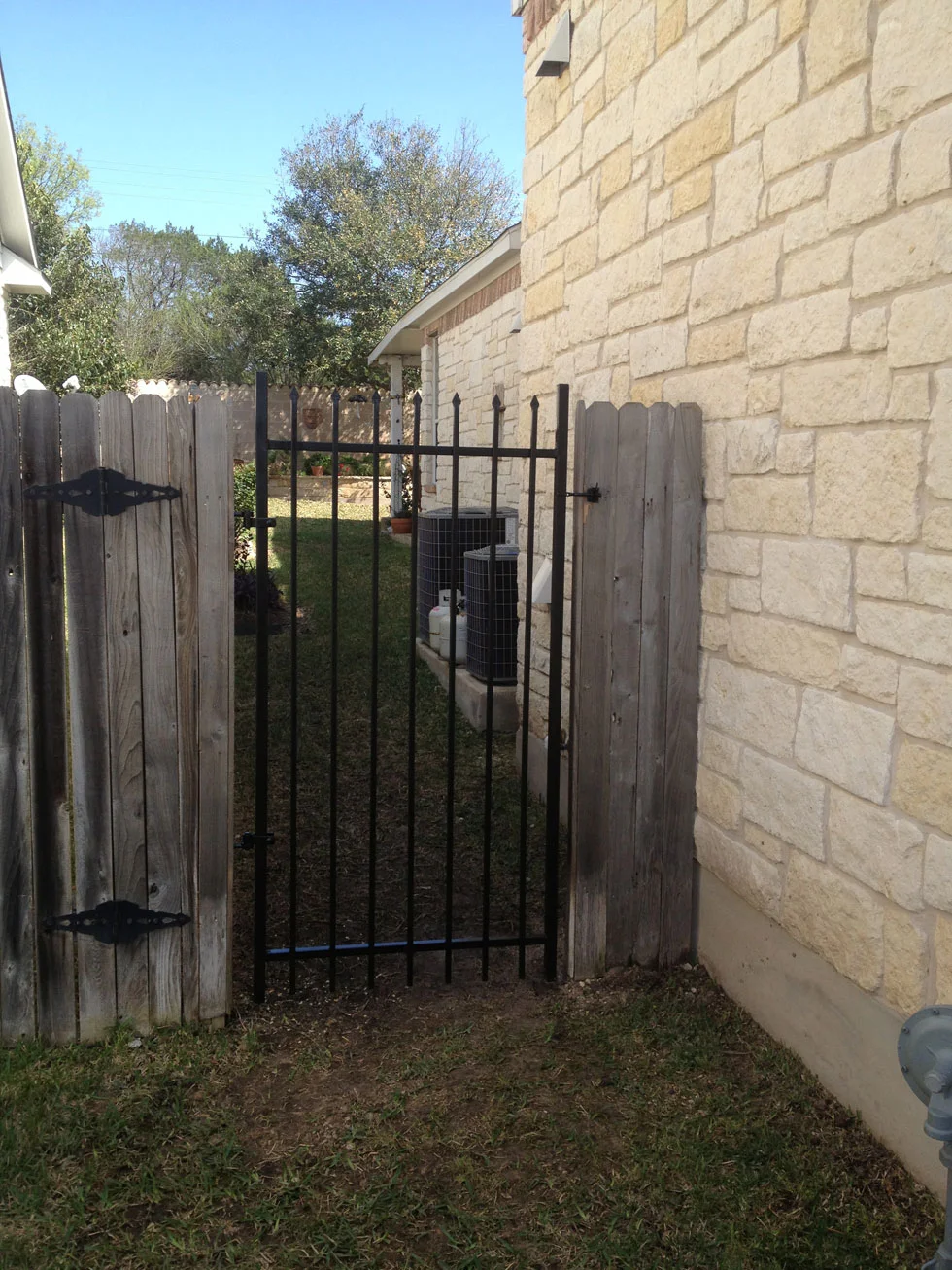 Wrought iron fence installed by B.C. Fence in the Austin area
