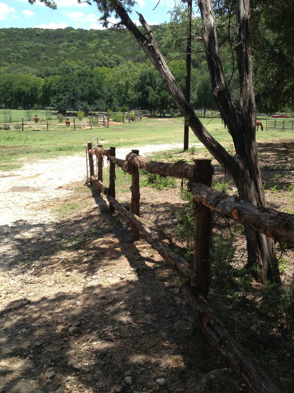 Farm fencing installed by the B.C. Fence crew in Central Texas