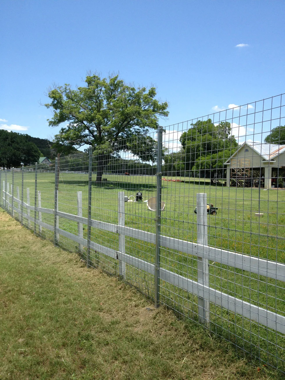 Residential fence built by B.C. Fence for a home in the Austin, TX area